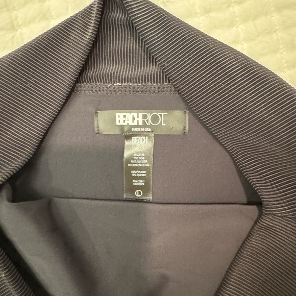 Beach Riot Black Ribbed Bottoms - Picture 2 of 3